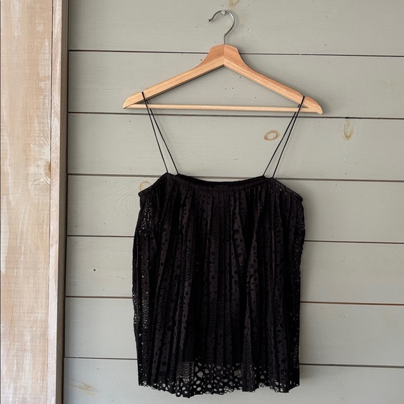 ASOS Black Sheer Lace Cami Top - Picture 2 of 5